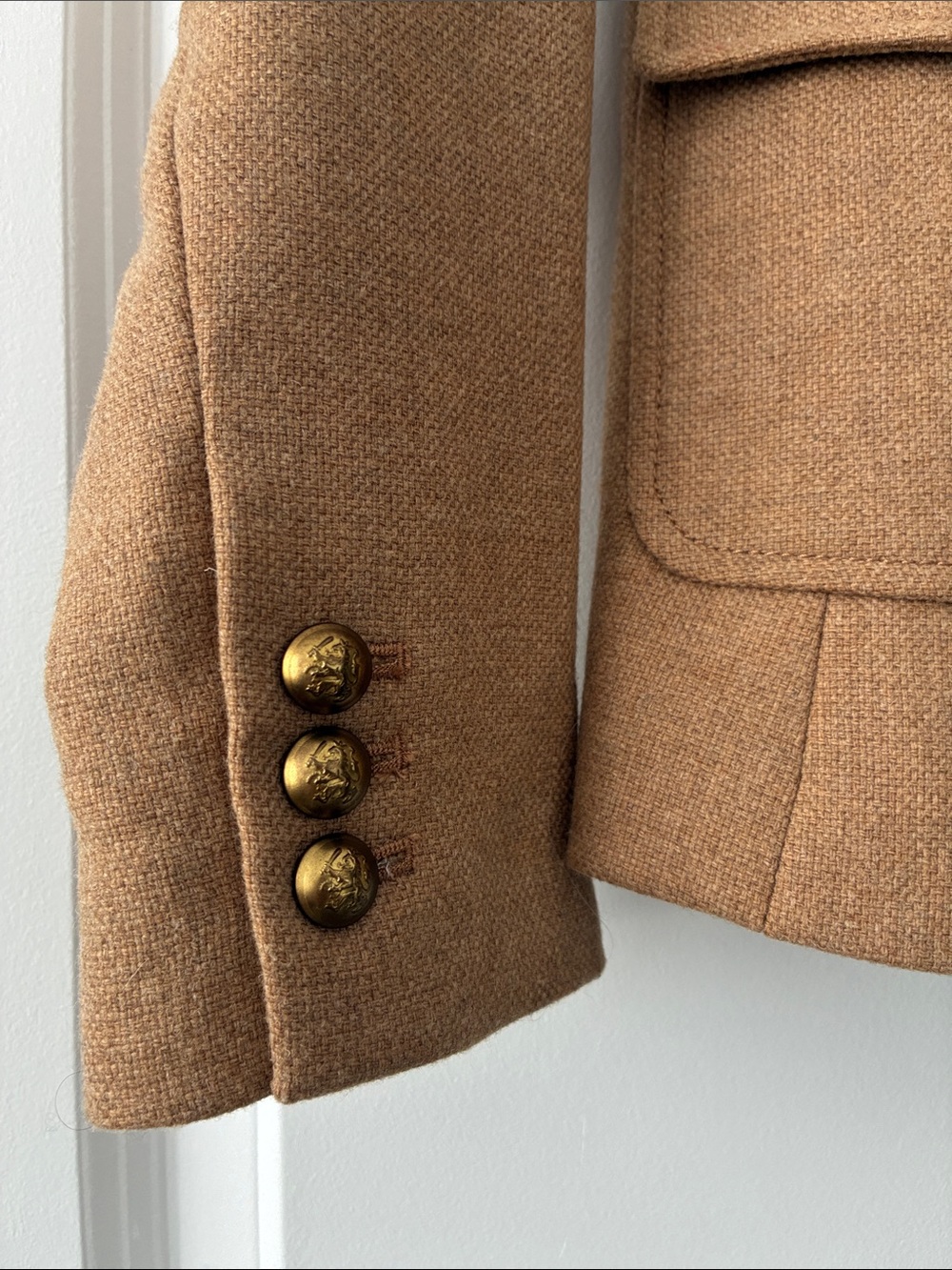 Banana Republic Size 0 Hack-ing Jacket Blazer - Camel - Picture 4 of 8